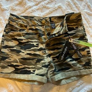 Eighty Eight Camouflage High Waist Shorts